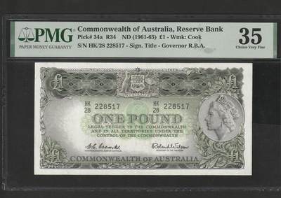 【3.20】世界纸币专场*第13期 - 澳大利亚联邦储备银行1英镑纸币