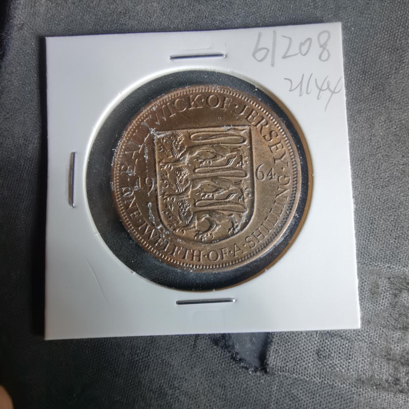 沼泽如烟--第1021场 泽西1964年十二分之一先令