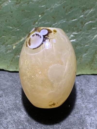 精美冻料8字天眼纹战国红玛瑙随形勒子一颗 - 精美冻料8字天眼纹战国红玛瑙随形勒子一颗