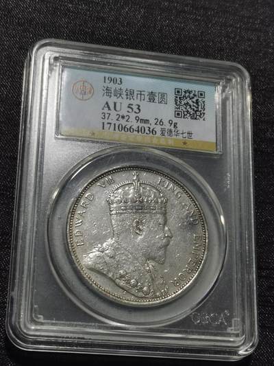 天下钱庄专场欢迎参拍 - 1903大版海峡一元银币