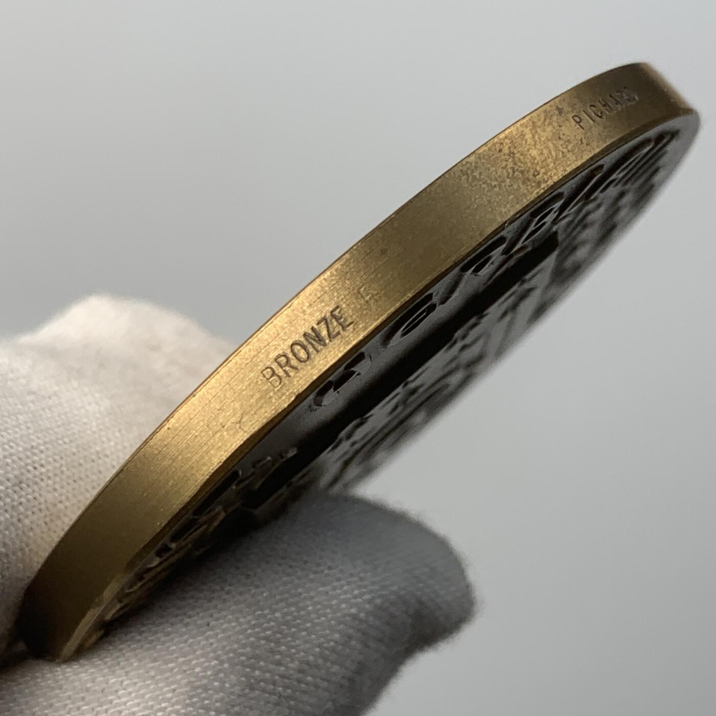 掌中浮雕-藏着的欧洲第055场 法国圣埃尔布兰市铜章，50mm