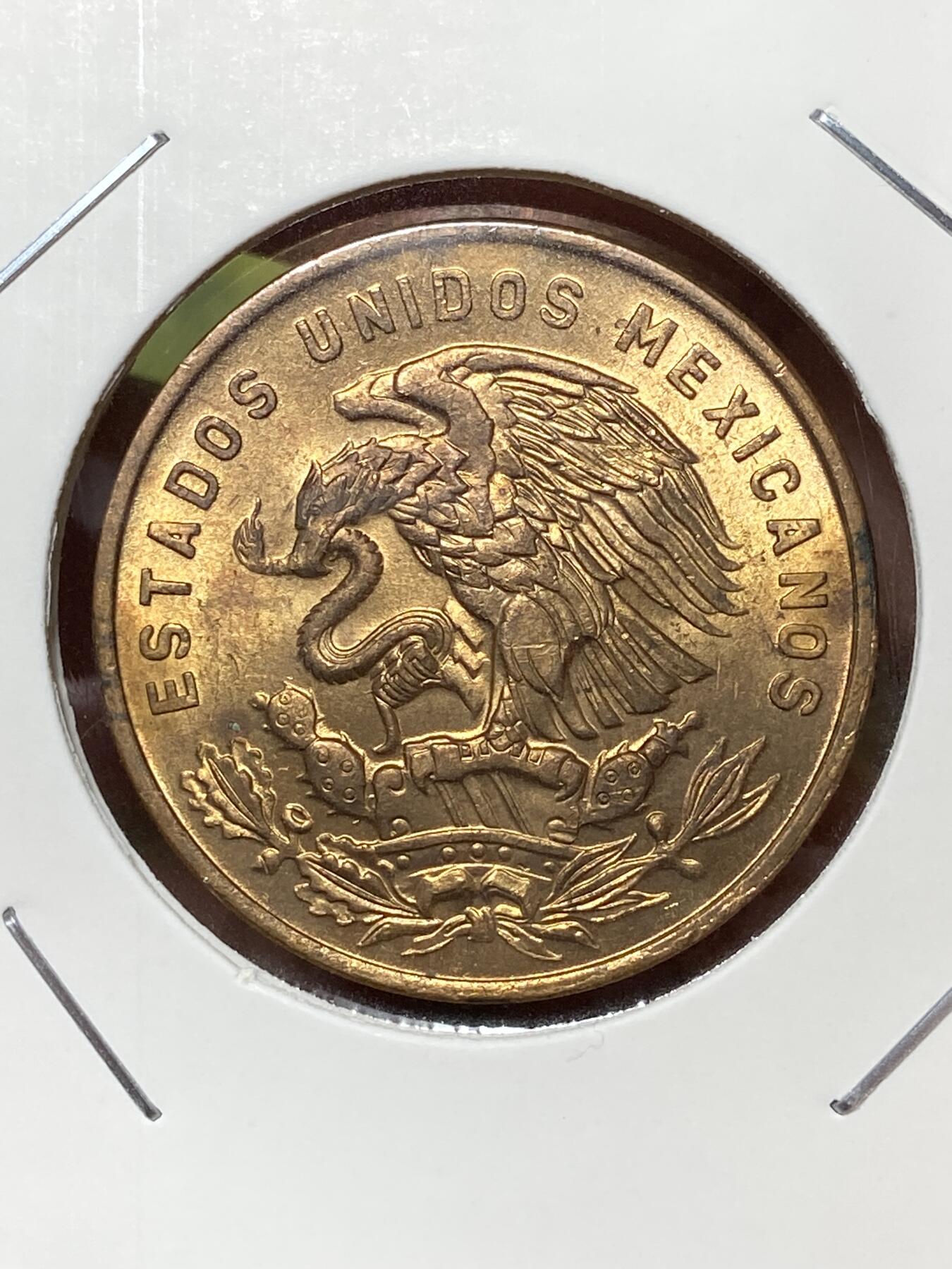 2026年第三十六场(总第二百零五场）外国精品纸夹币场(免佣金) 原光好品–墨西哥🇲🇽1965年20分(第二版金字塔20分，立体鹰短仙人掌短尾蛇)