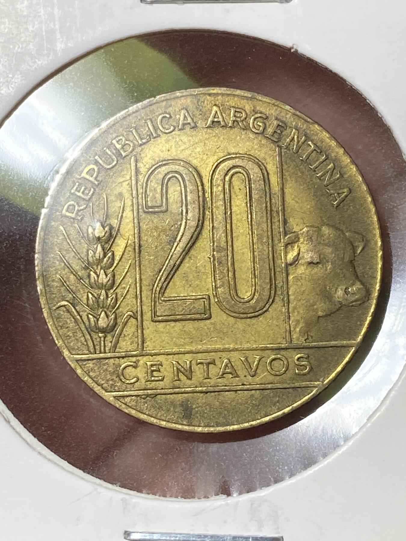 2026年第三十六场(总第二百零五场）外国精品纸夹币场(免佣金) 残光好品–阿根廷🇦🇷1945年20分