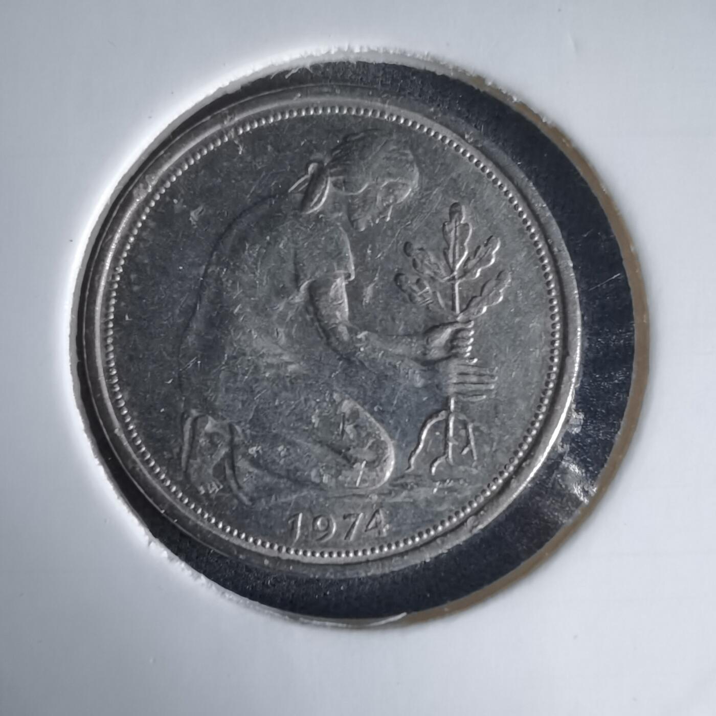 沼泽如烟--第1025场 德国1974年50芬尼