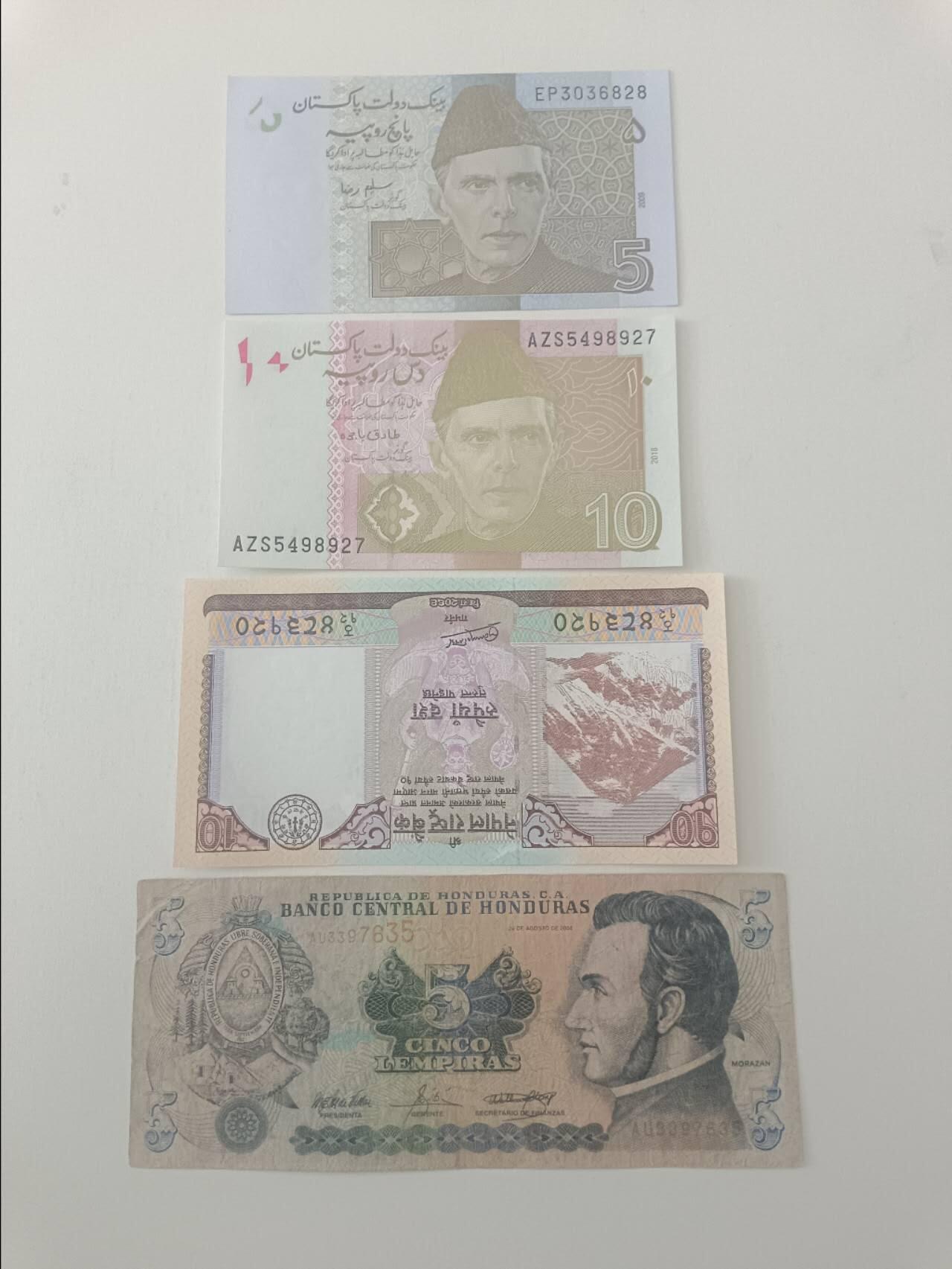 【20260319】非全新纸币和硬币第347场 外国4张纸币