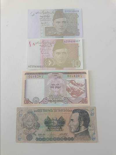 【20260319】非全新纸币和硬币第347场 - 外国4张纸币