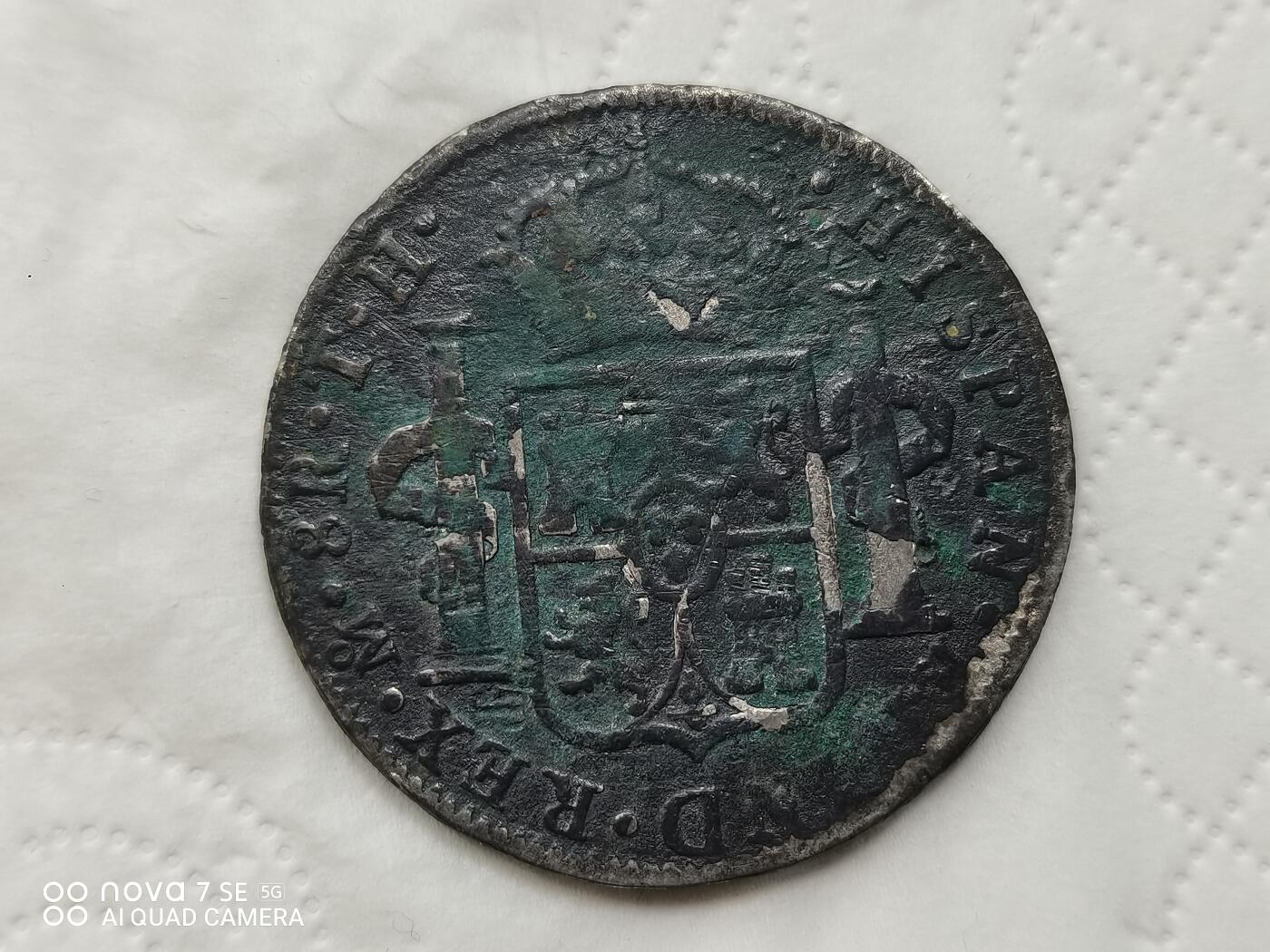 银币 1809年西班牙双柱大银币（26克）