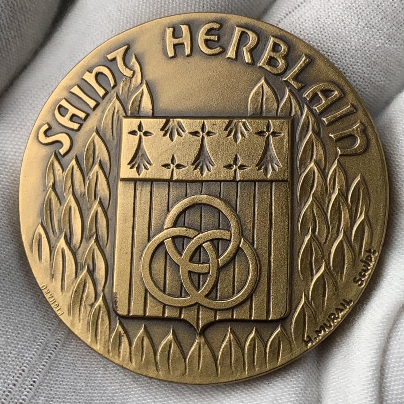 掌中浮雕-藏着的欧洲第055场 法国圣埃尔布兰市铜章，50mm