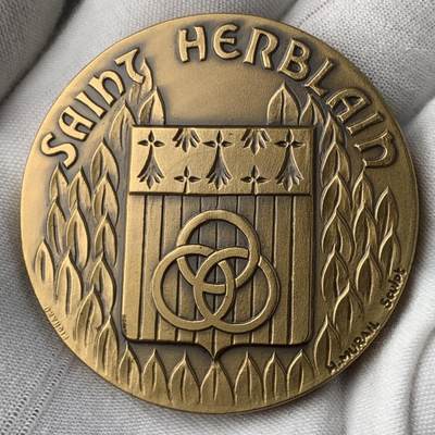 掌中浮雕-藏着的欧洲第055场 - 法国圣埃尔布兰市铜章，50mm