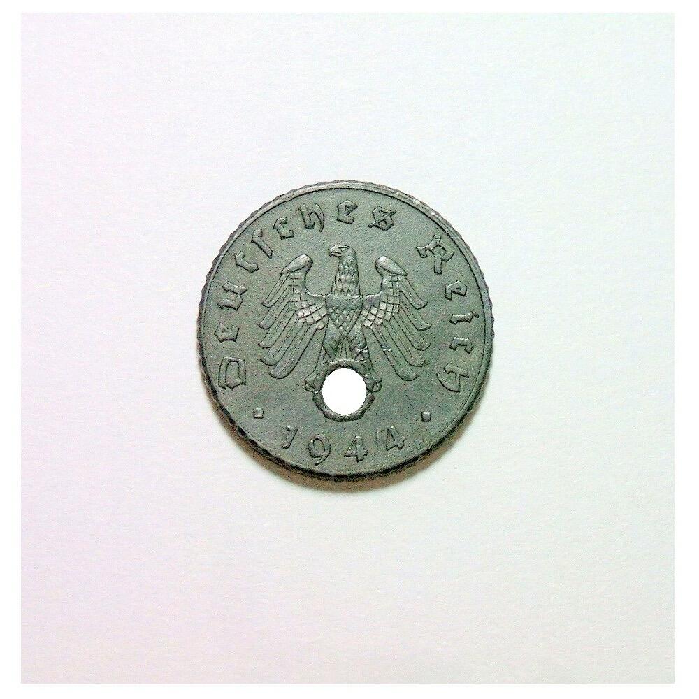 稀年 德国第三帝国1944年A版5芬尼 爽品
