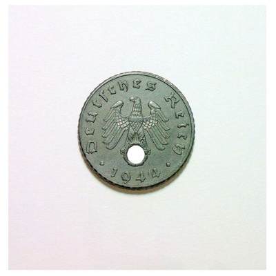 稀年 德国第三帝国1944年A版5芬尼 爽品 - 稀年 德国第三帝国1944年A版5芬尼 爽品