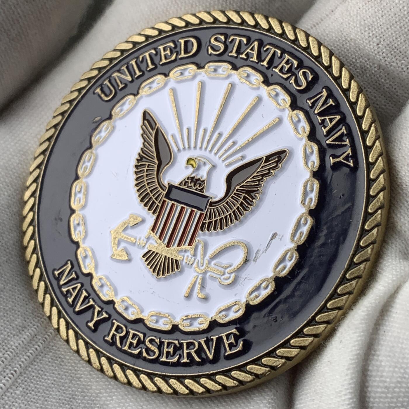 掌中浮雕-藏着的欧洲第055场 美国海军第三舰队纪念章，50.4mm