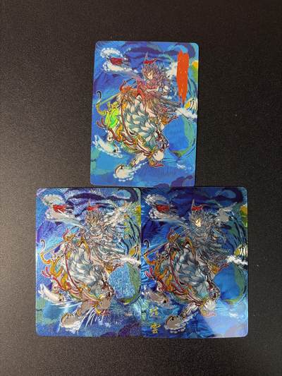 NO.27 好又多金牌大场，每周一站式配齐，方便凑单！（周6晚9点截拍，卖家送拍0抽成！） - 可可瑞听 漫绘五虎上将测试卡 赵云 彩闪粗闪光刻三工艺 3张