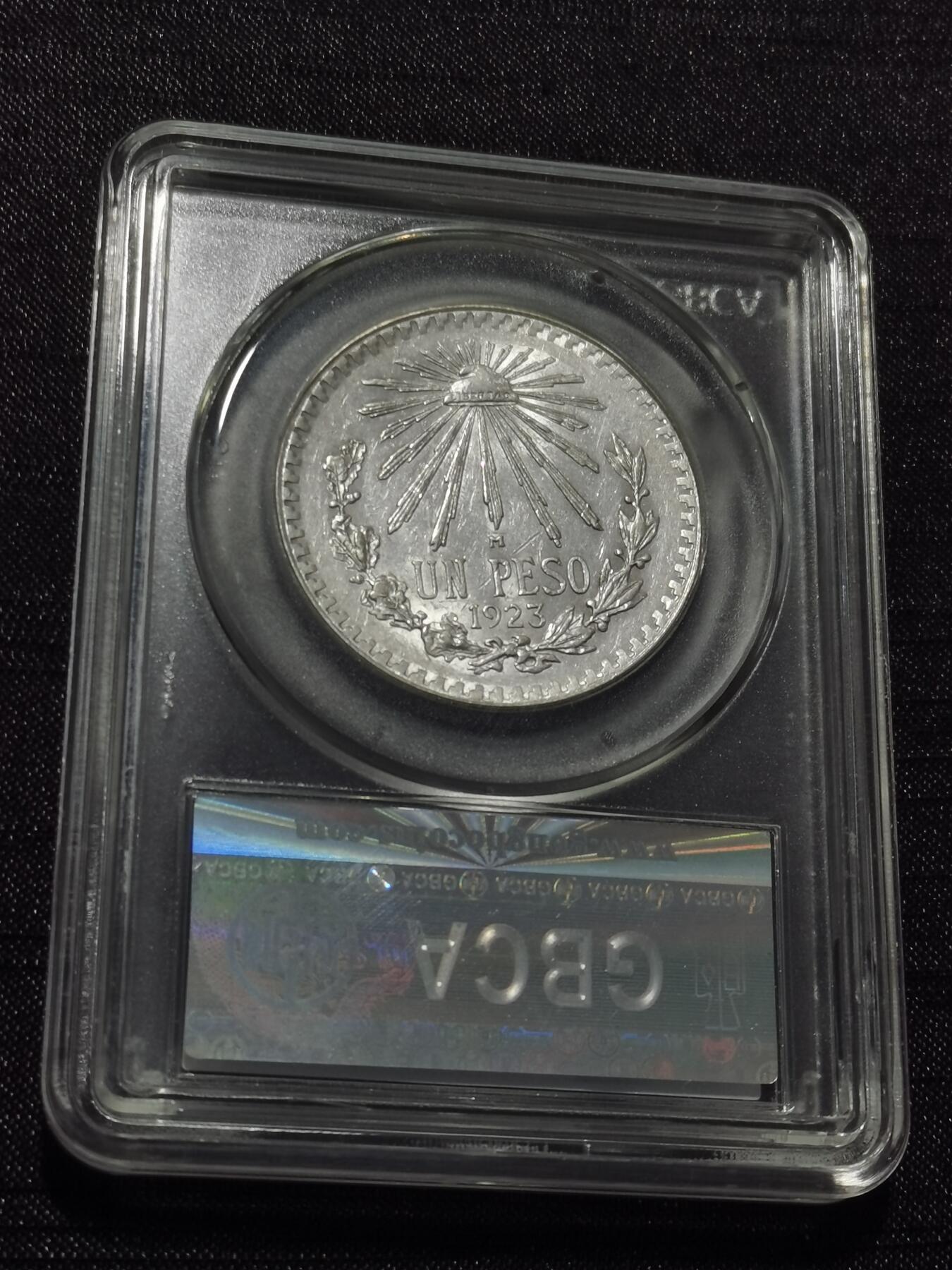 天下钱庄专场欢迎参拍 墨西哥鹰一比索银币