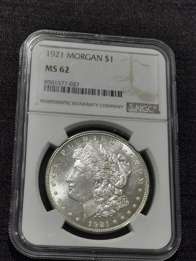 天下钱庄专场欢迎参拍 - NGC MS62 1921美国摩根一美元银币