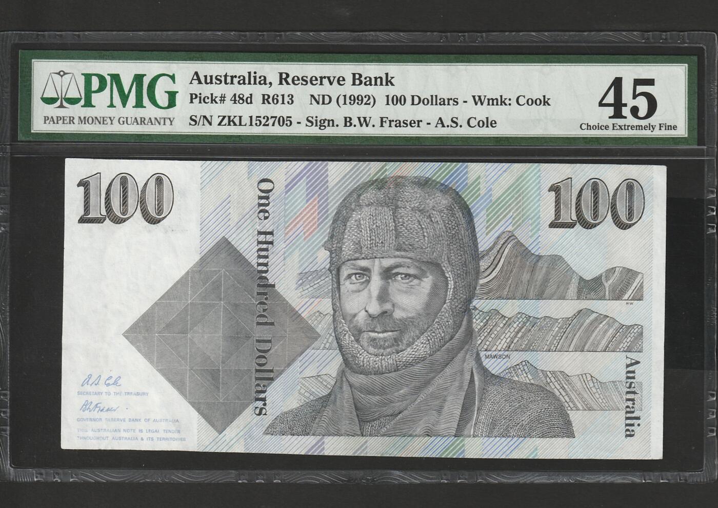 【3.20】世界纸币专场*第13期  澳大利亚100元纸币