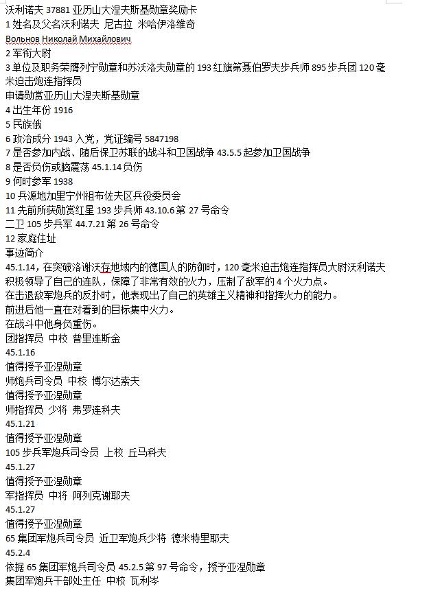 苏联勋章奖章拍卖 本次有亚捏，苏联艺术家，2次英雄的奖状，国际运动员全套等好货 不要错过 3月20日晚上九点结束在麦稀奇 找不到的加我qq或者微信都是184277308备注苏章拍卖。 苏联亚历山大涅夫斯基勋章 好品无磕碰 炮兵连长消灭4火力点 早年购自大西洋 可以找我要购买存档 里面有详细描述 登记卡从新查询了电子版比较好的临时登记卡 奖励卡也已经翻译 