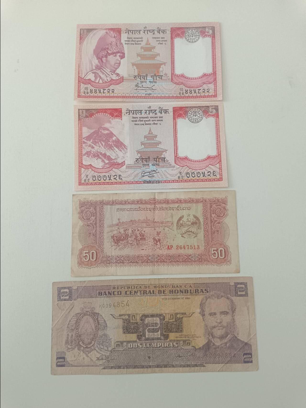 【20260319】非全新纸币和硬币第347场 外国4张纸币