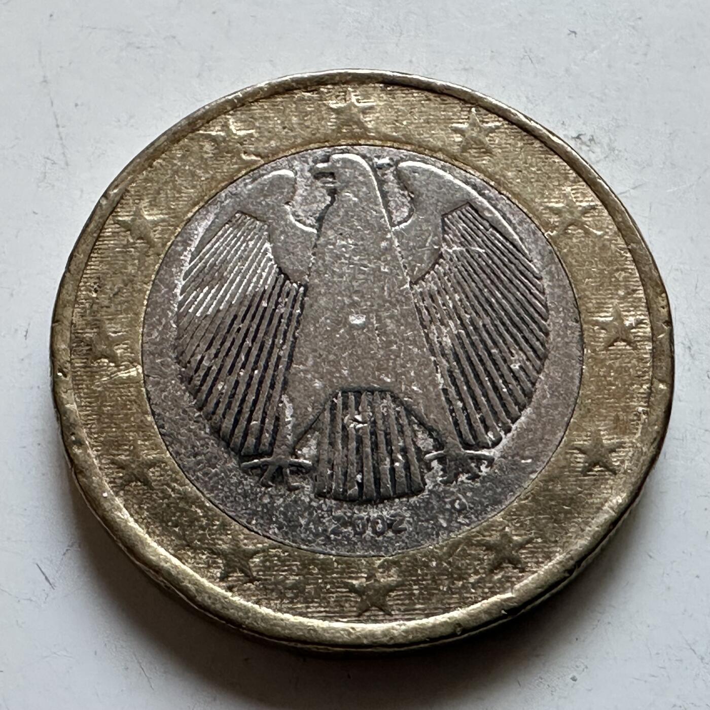 🌹外币初藏🌹🐯2026年第29场   欧元纪念币 接代拍 德国2002年一欧元 b