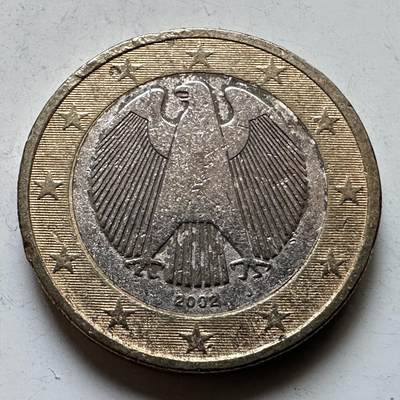 🌹外币初藏🌹🐯2026年第29场   欧元纪念币 接代拍 - 德国2002年一欧元 c