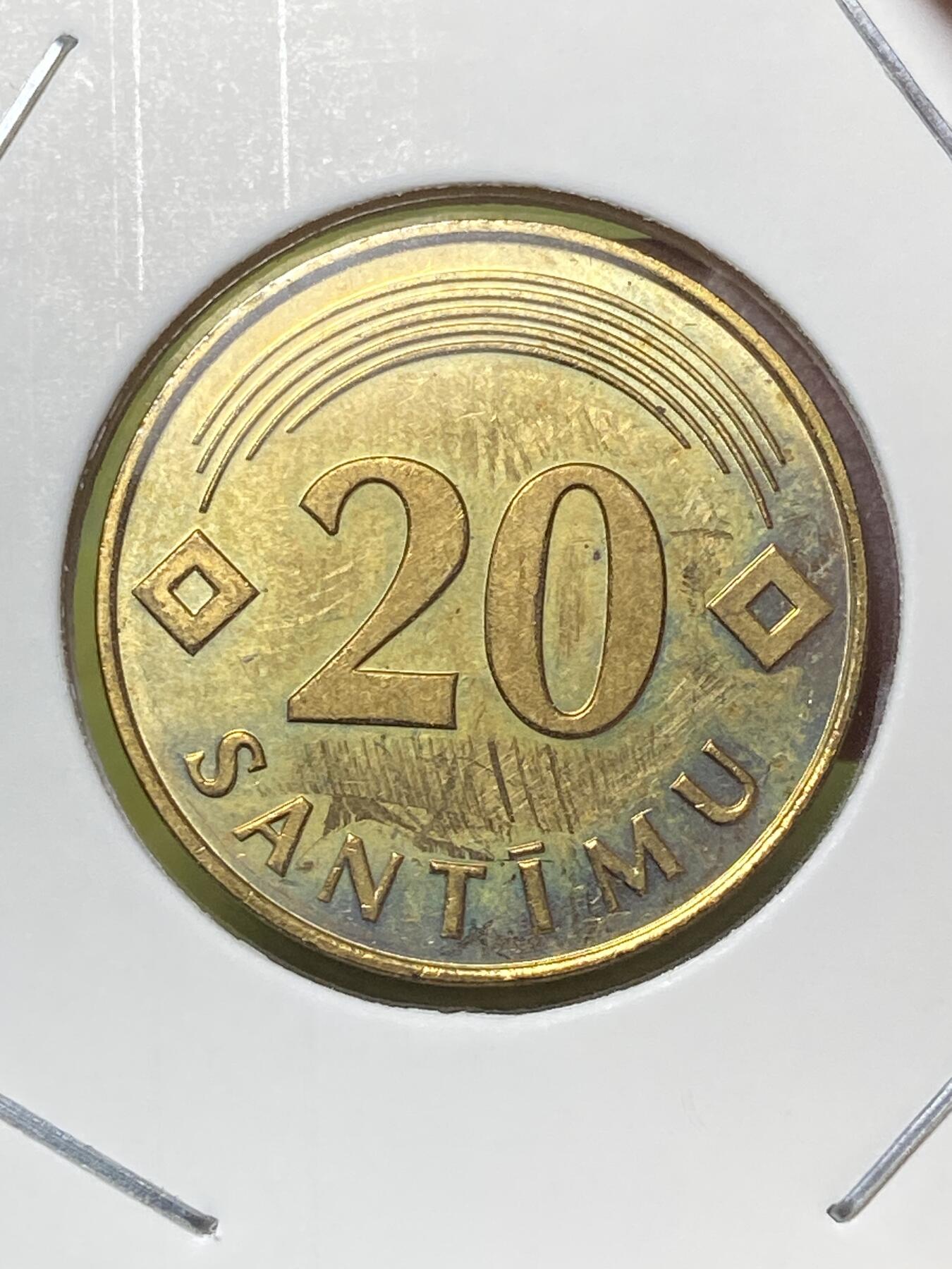 2026年第三十六场(总第二百零五场）外国精品纸夹币场(免佣金) 拉脱维亚🇱🇻1992年20分(第一套首发年)