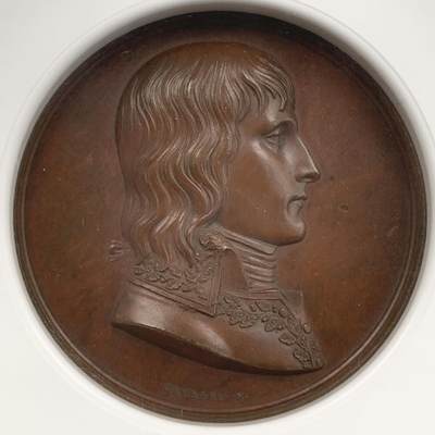 掌中浮雕-藏着的欧洲第055场 - NGC MS64 ：1796年法国拿破仑蒙特诺特战役纪念铜章，  41mm