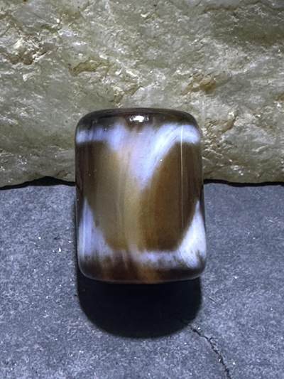 仅此一颗，精品藏传虎牙玛瑙天珠一颗 - 仅此一颗，精品藏传虎牙玛瑙天珠一颗