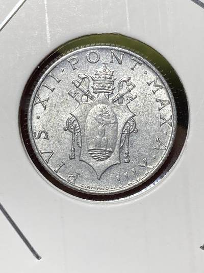 2026年第三十六场(总第二百零五场）外国精品纸夹币场(免佣金) - 梵蒂冈🇻🇦1951年2里拉(教皇庇护十二世时期)