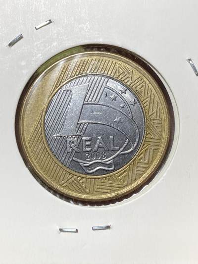 2026年第三十六场(总第二百零五场）外国精品纸夹币场(免佣金) - 巴西🇧🇷2008年1瑞尔(第二版，有磁版)