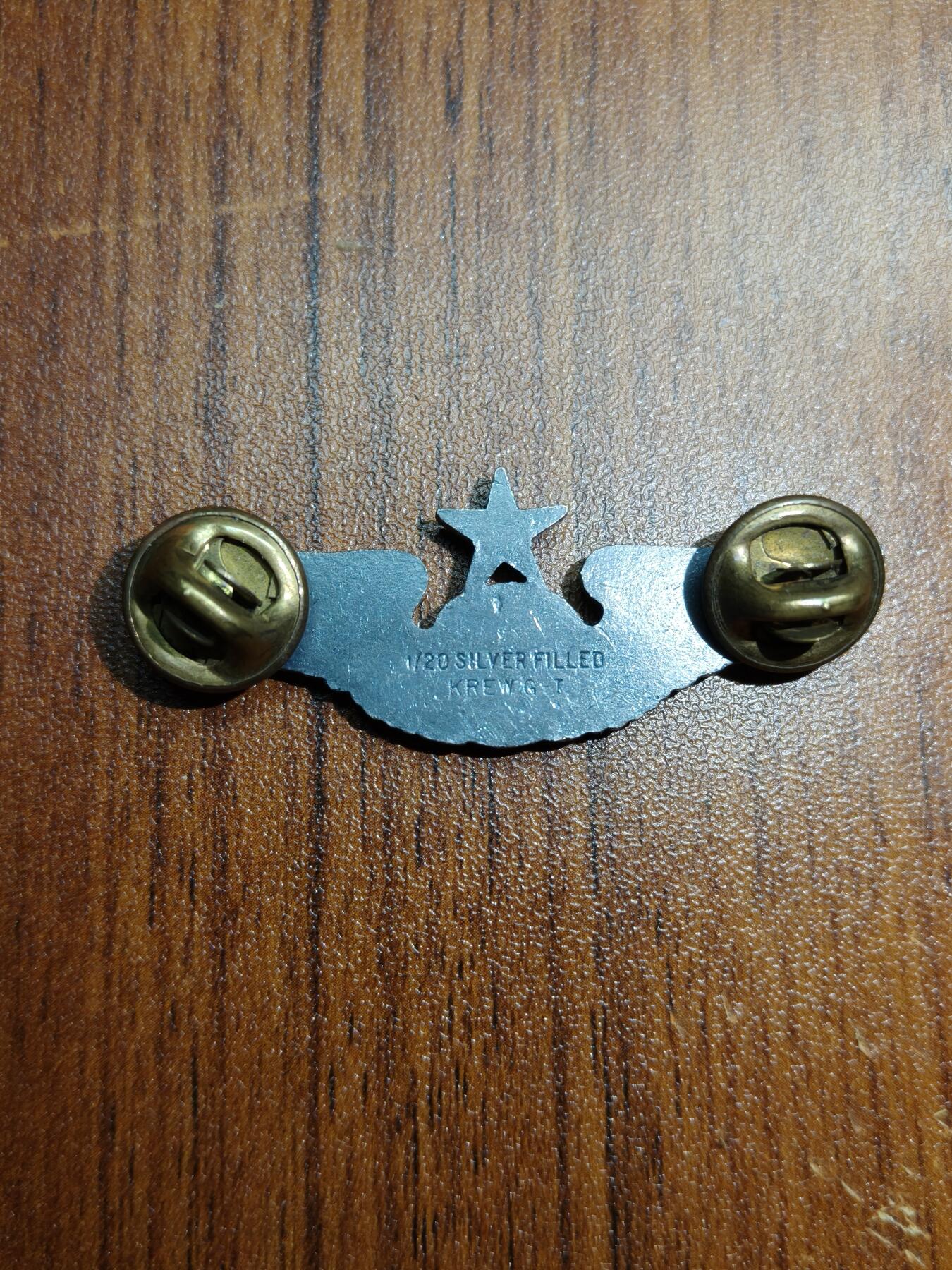 蜀地medal徽章收藏 春季精品拍场 美国航空兵中级技能章 含银量1/20背带有材质标