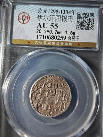 121期新疆红钱粟特钱币丝路钱币专场 - 伊尔汗国银币