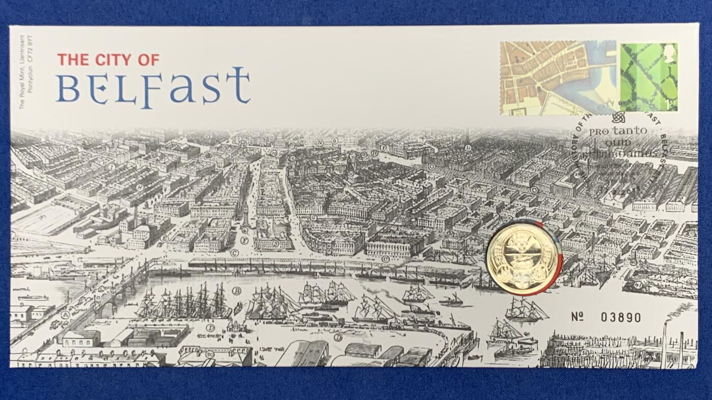 《竞宝斋》第471场 周日，周一，周二 3场连拍 （全场包邮）欢迎送拍 四枚一组 2010-2012年英国1英镑邮币封首日封 城市系列