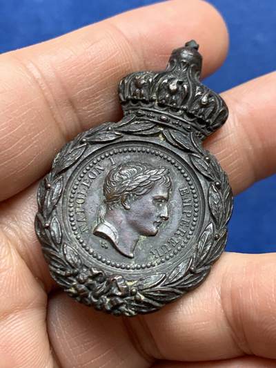 《竞宝斋》第471场 周日，周一，周二 3场连拍 （全场包邮）欢迎送拍 - 拿破仑圣赫勒拿纪念章 30.1克 31.1*50.8mm