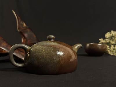 零元拍：原矿紫砂壶柴烧半月+柴烧主人杯（250CC左右） - 零元拍：原矿紫砂壶柴烧半月+柴烧主人杯（250CC左右）