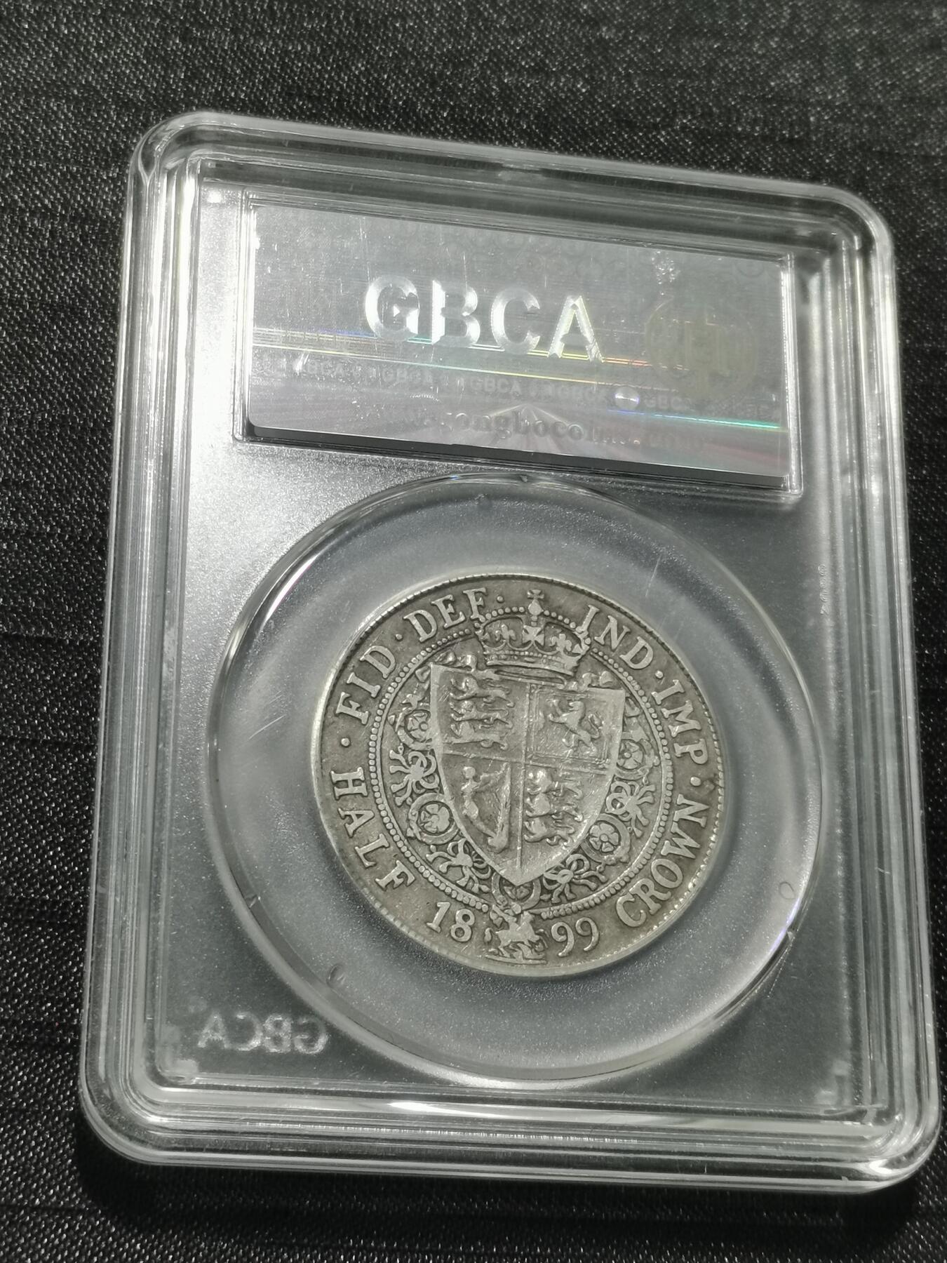 天下钱庄专场欢迎参拍 英国维多利亚披纱半克朗银币