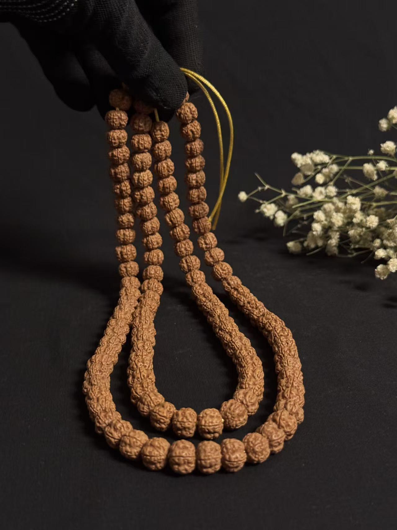 零元拍：金刚菩提老树梅花长串108+，约10/8.5MM