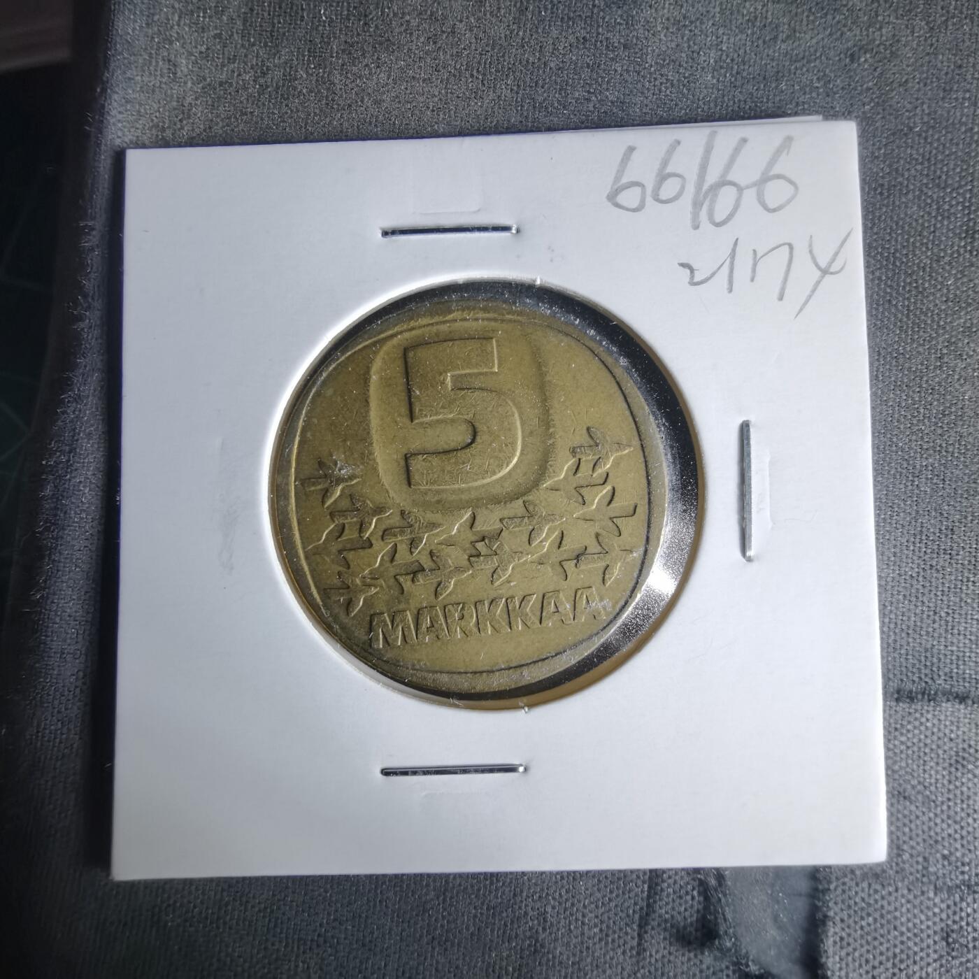 沼泽如烟--第1021场 芬兰1984年5马克