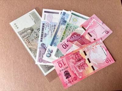 【Blue Auction】世界纸币精拍第795期——18级TOP拍卖/信誉/品质/专业/高效💫 - 【一组6张 含无47】香港、澳门、韩国纸币一组 全新UNC（韩国有小角压痕）