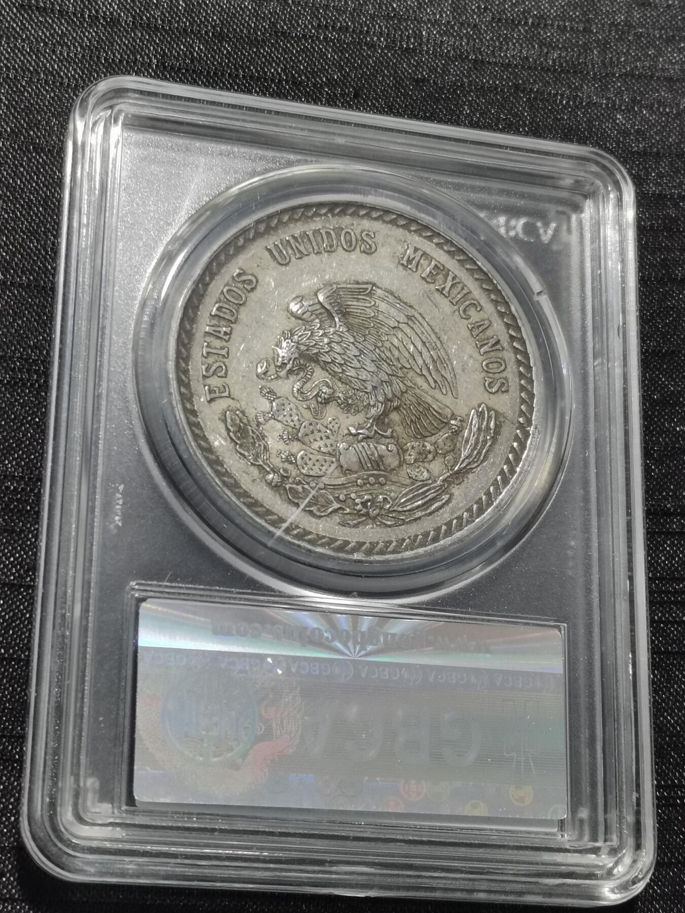 天下钱庄专场欢迎参拍 墨西哥印第安人酋长银币，盒子有点花