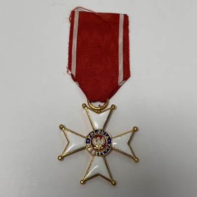 韵星假日军品类拍卖第47期 -- Rimey Holidays Militaria Auction 47 - 波兰骑士级波兰复兴勋章 珐琅无损 镀金完好