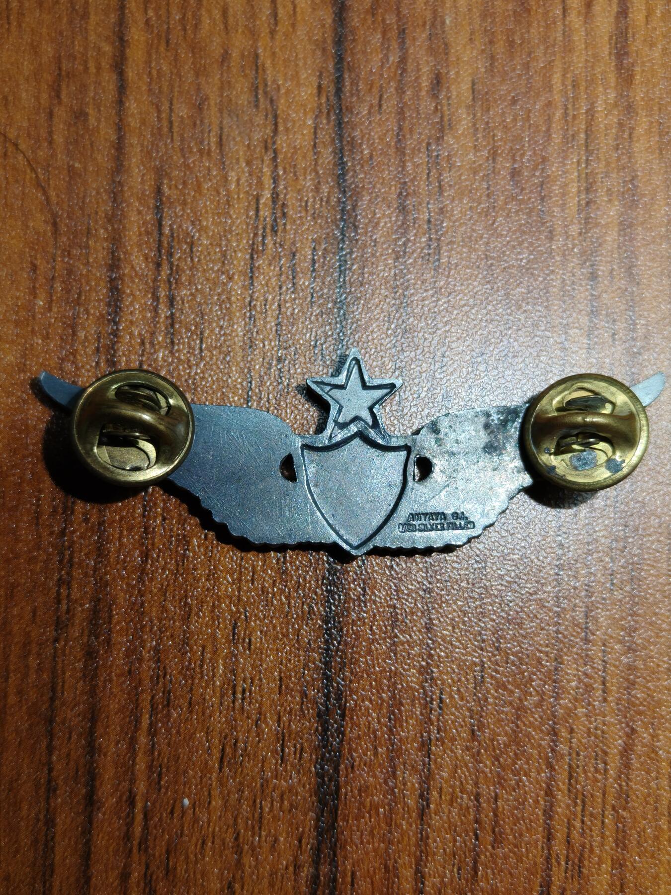 蜀地medal徽章收藏 春季精品拍场 美国空军领航员中级证章 含银量1/20 背有材质标