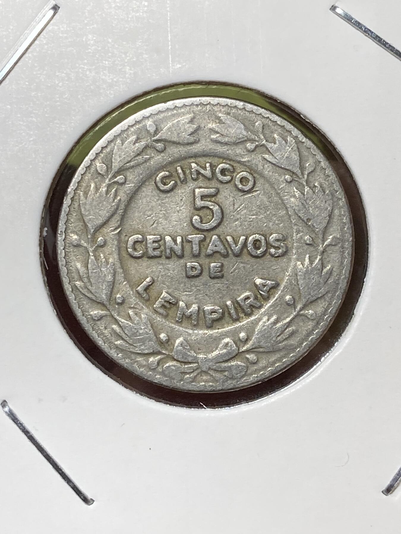 2026年第三十六场(总第二百零五场）外国精品纸夹币场(免佣金) 洪都拉斯🇭🇳1956年5分