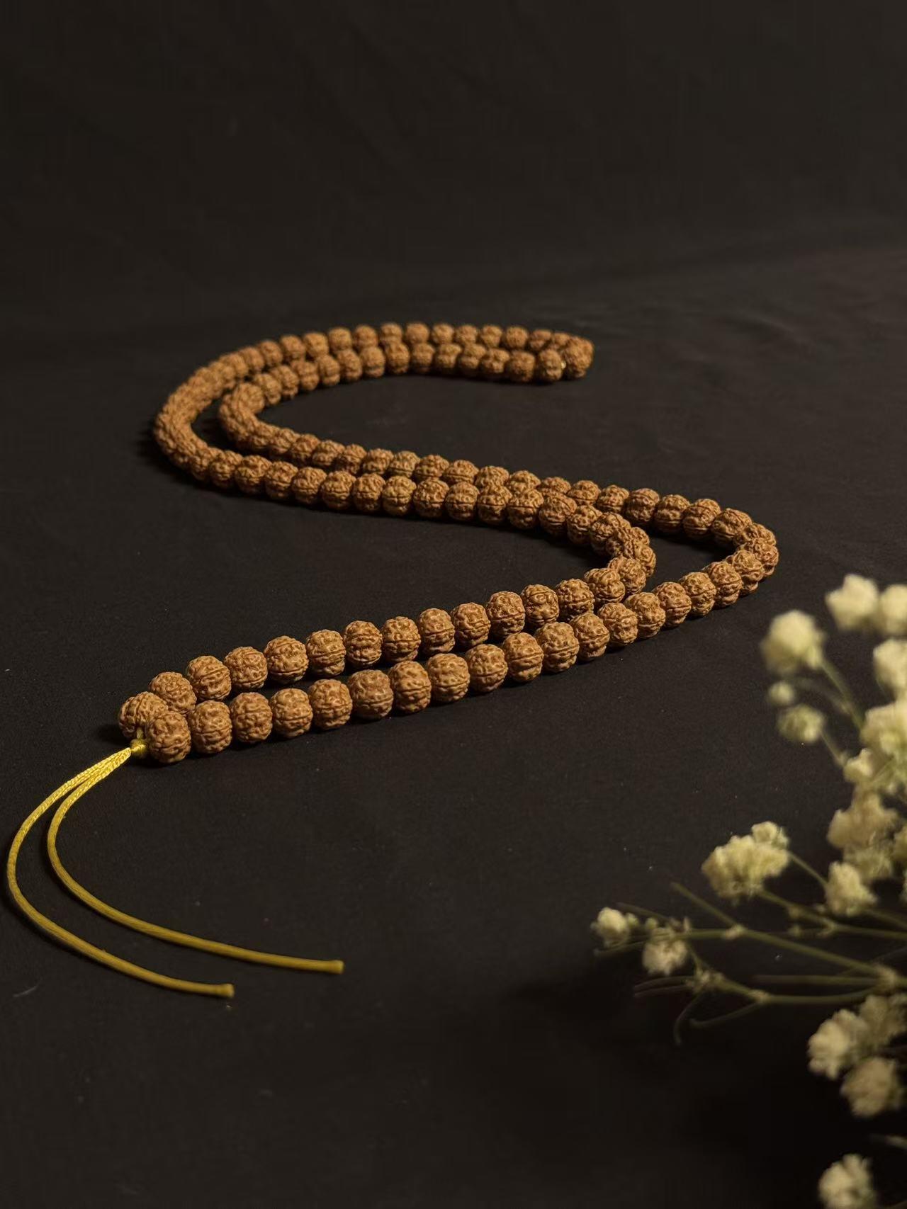 零元拍：金刚菩提老树梅花长串108+，约10/8.5MM