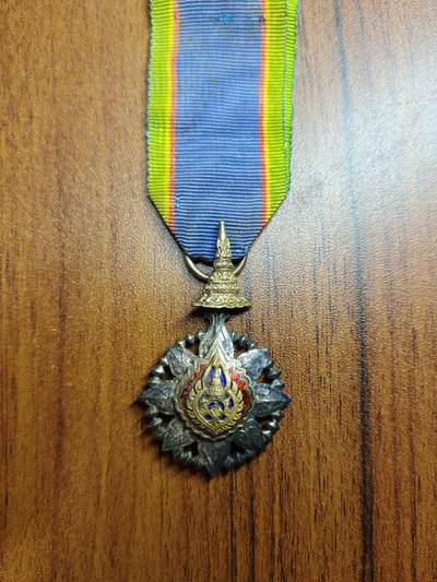 蜀地medal徽章收藏 春季精品拍场 - 泰王国 王冠勋章 骑士级 银制