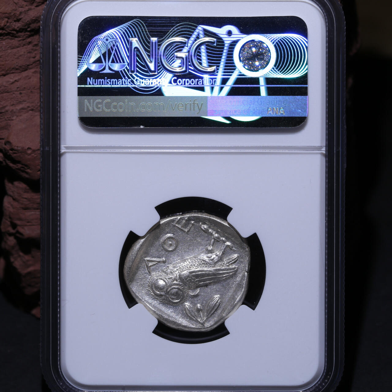 NGC评级高分原光古希腊智慧女神雅典娜猫头鹰银币