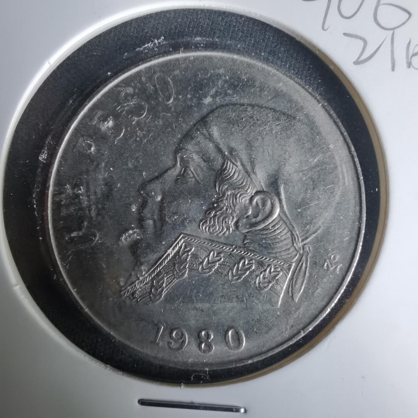 沼泽如烟--第1021场 墨西哥1980年1比索