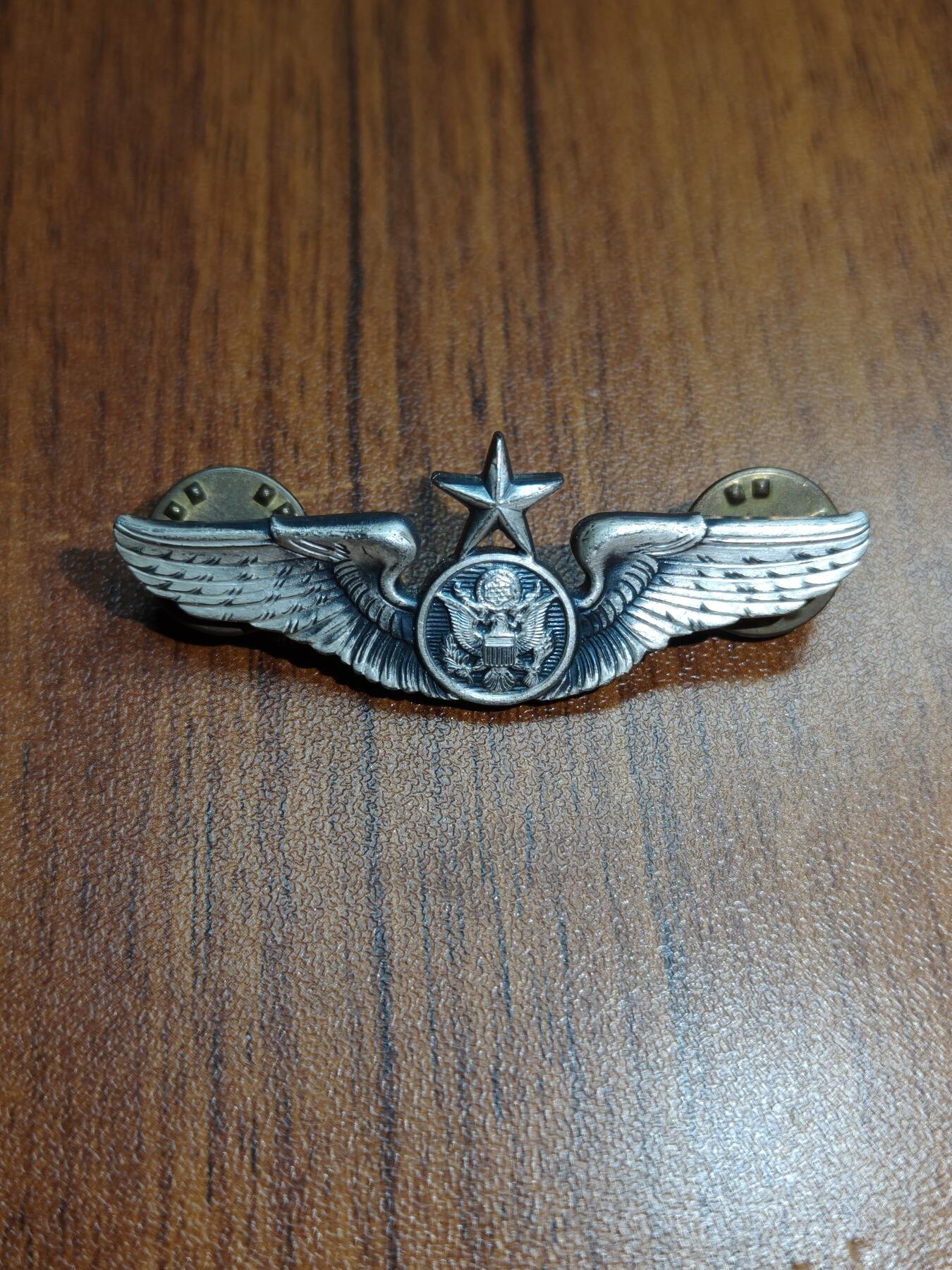 蜀地medal徽章收藏 春季精品拍场 美国航空兵中级技能章 含银量1/20背带有材质标