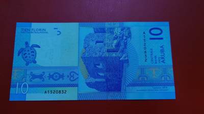 【陆续更新】世界钱币～微拍第240期暨2026年第21期  部分尾货整理陆续低价起拍清仓 - 2019年阿鲁巴10元 全新绝品无47尾号832