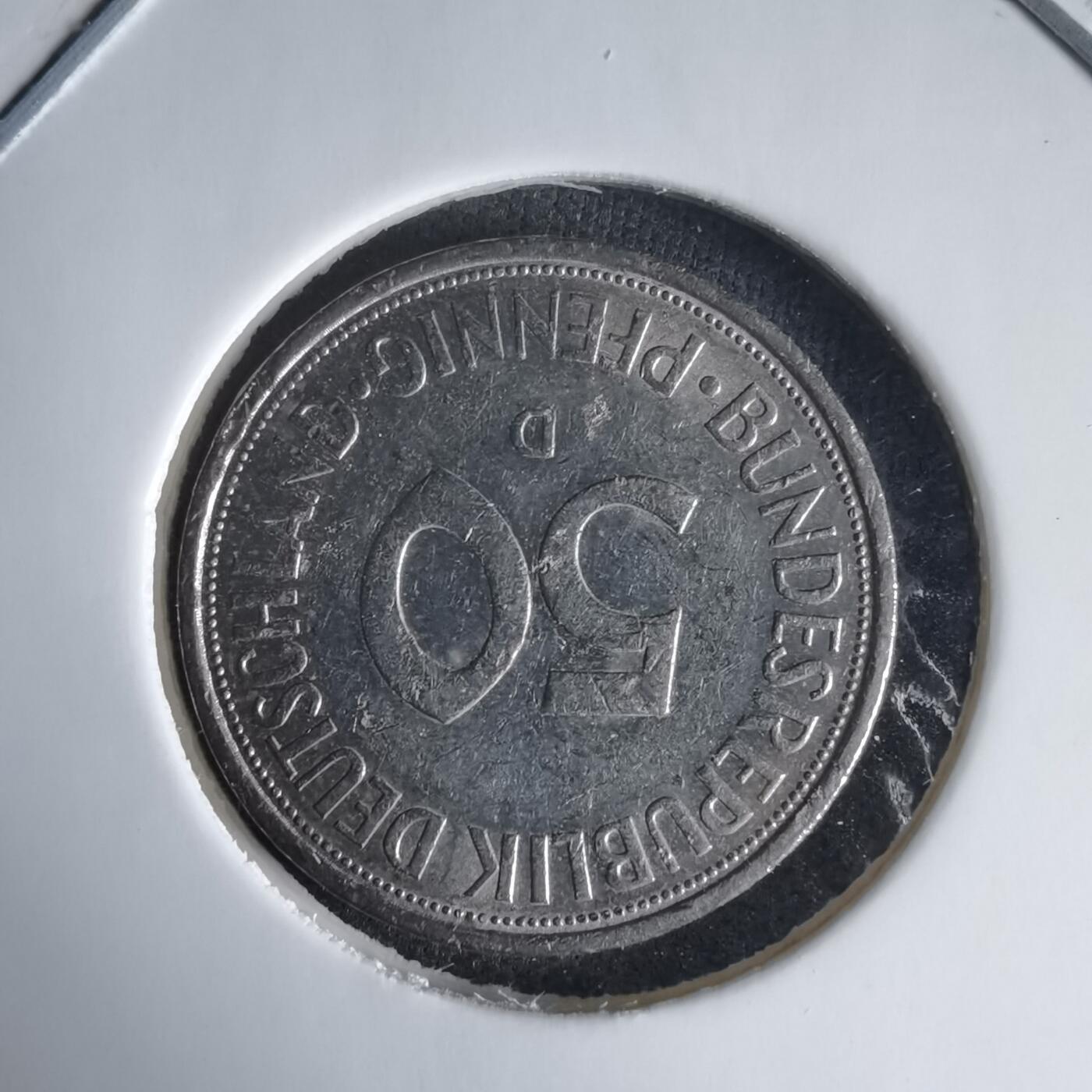 沼泽如烟--第1025场 德国1974年50芬尼