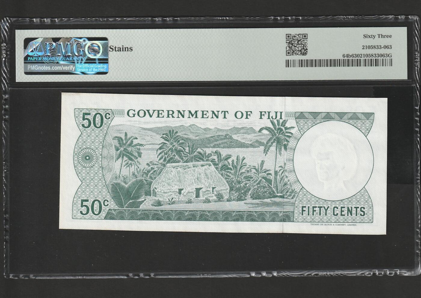 【3.20】世界纸币专场*第13期 斐济（英属时期）50分纸币